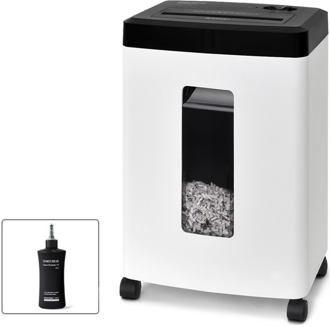 페이퍼프랜드 문서 세단기 + 전용 오일 세트, PK-7016CX, 화이트