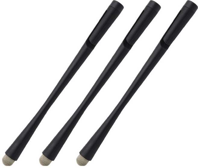 컴스 터치펜 115mm 스타일러스 DP321, Black, 3개