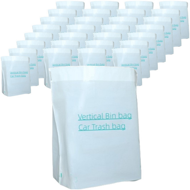 Miracle Living 車用日常簡易黏貼式垃圾袋 50入, 1個, 1L