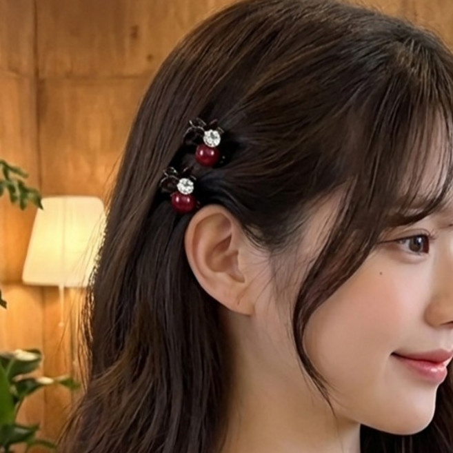 미다미 데일리 포인트 큐빅 미니 집게핀 1651 2p