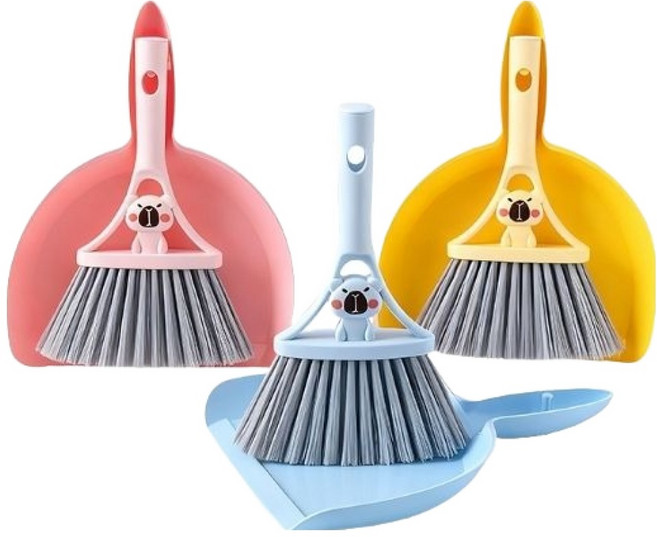 에이비엠코리아 카피바라 미니 빗자루 세트, 랜덤발송, 3개