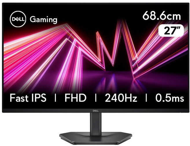 델 FHD IPS 240Hz 0.5ms 게이밍 모니터, 68.6cm, SE2726HG