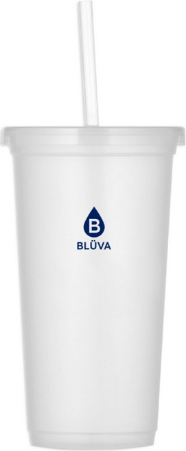 블루바 리유저블 빨대 콜드컵, 드롭 퓨어, 1개, 700ml