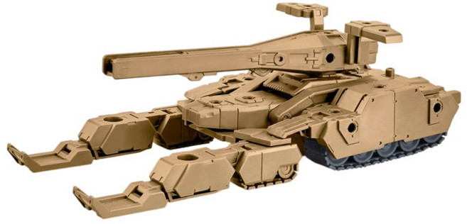 BANDAI 30MM 1/144 EV-04 擴充武裝機具 戰車Ver. 棕色, 1個