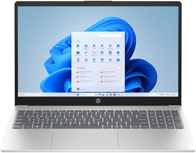 HP 2025 노트북 15 코어i3 인텔 13세대, Natural Silver, 15-fd0089TU Max, 256GB, 8GB, WIN11 Home