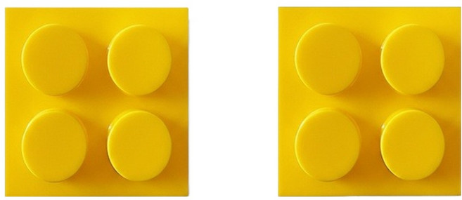 마다꾸미 자석 블럭 디자인 데스크 정리 연필꽂이, 04 옐로우, 2개