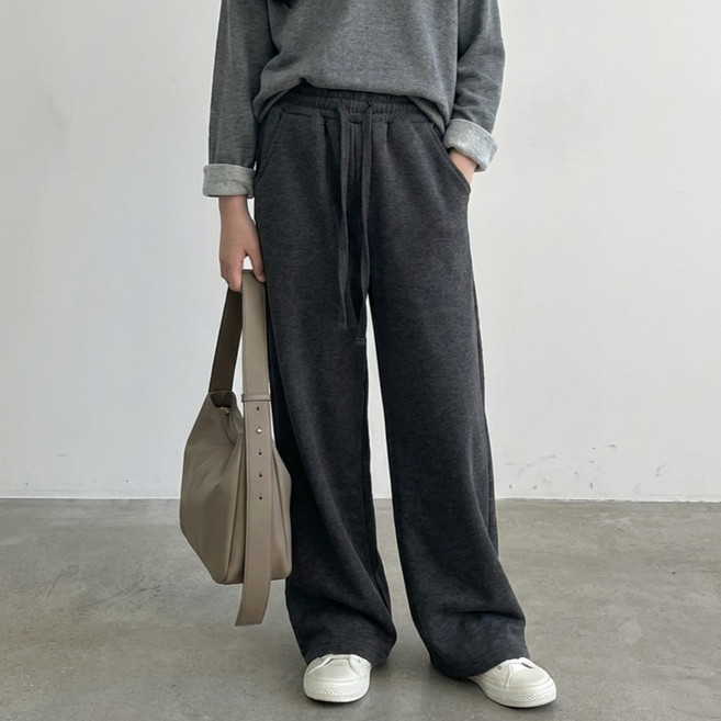 리틀크루 주니어 스트릿 볼륨 와이드 스웻 팬츠