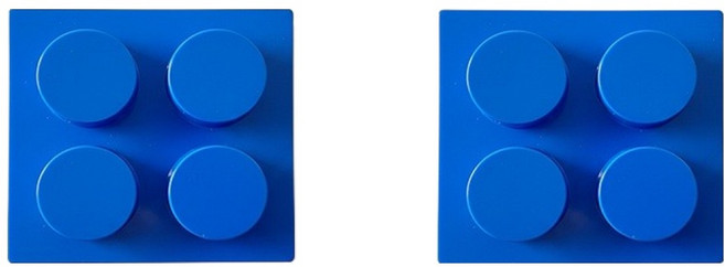 마다꾸미 자석 블럭 디자인 데스크 정리 연필꽂이, 03 블루, 2개