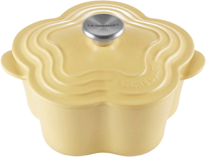 LE CREUSET 山茶花鐵鍋 鋼頭, 含羞草黃, 1個, 20cm