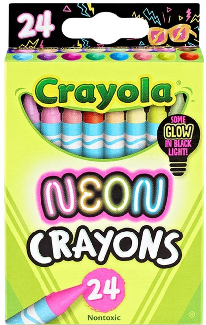 Crayola 繪兒樂 霓虹蠟筆, 1個, 24色