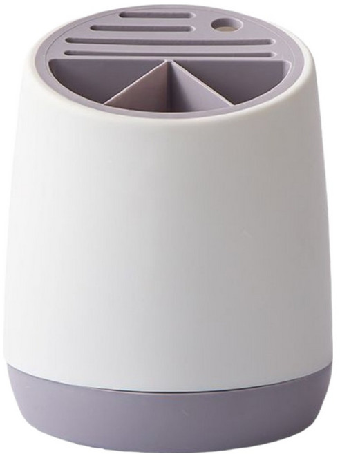 쿠쏘 회전 물빠짐 칼꽂이 수저통 17.5 x 22 cm, A 화이트, 1개