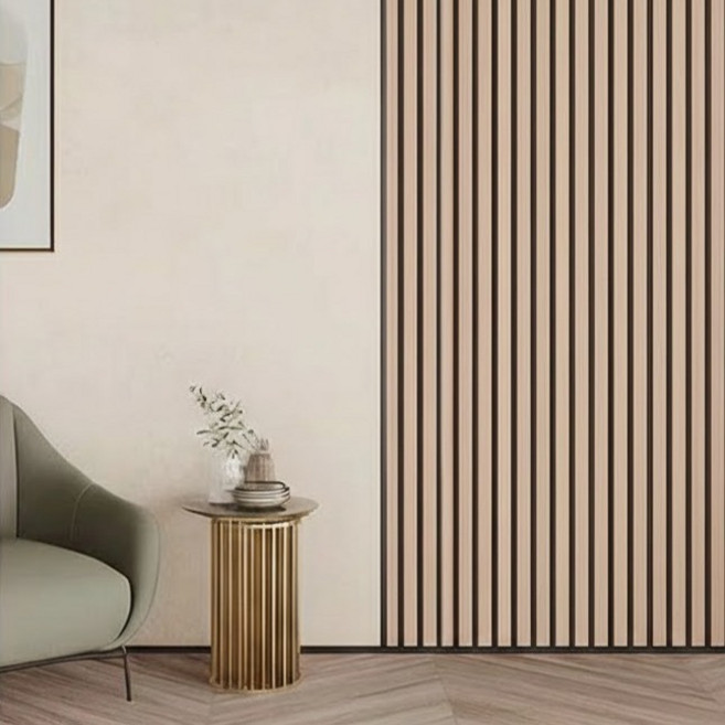 阿爾羅 黏貼式條形泡棉壁紙 60cm x 3m, 沙米色, 1個