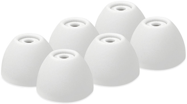 더조은셀러 버즈2 호환 스윗팁 이어팁 이어캡 실리콘 M, 화이트, 6개