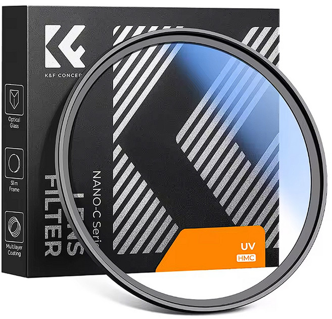 케이앤에프컨셉 NANO C Silm HMC MC UV 렌즈 필터, 1개, 46mm