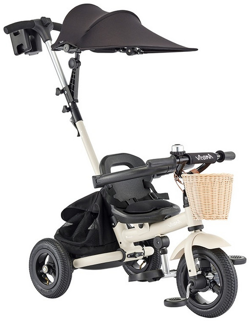 삼천리자전거 2026 비타민 트라이크 플러스 세발자전거, 크림베이지 무광, 1개