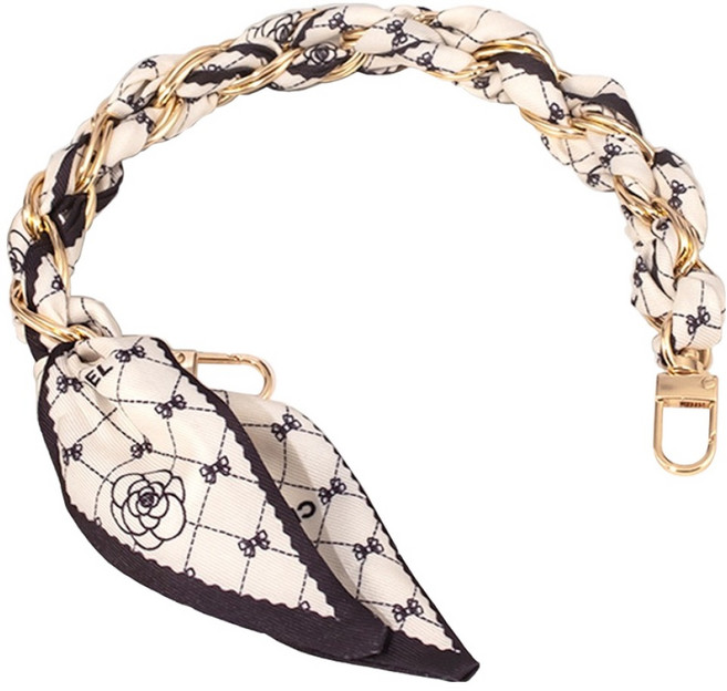 루카 벨체인 핸드폰 스카프 손목 스트랩 휴대폰 줄, 1개, 블랙