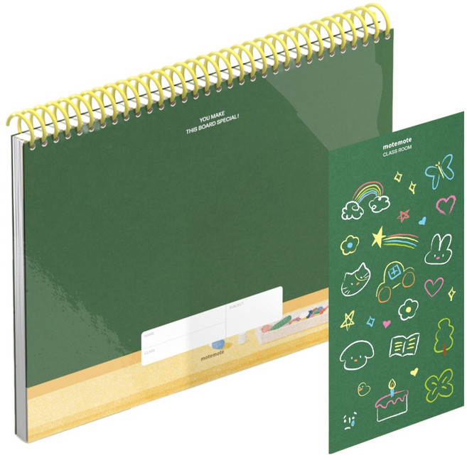 모트모트 키즈 플래너 + 스티커, 오늘의 칠판, 1세트