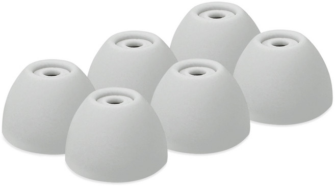 더조은셀러 버즈2 호환 스윗팁 이어팁 이어캡 실리콘 M, 연그레이, 6개