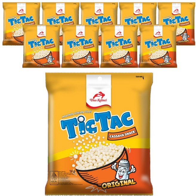 두아끌린찌 틱탁 과자 오리지널, 14g, 10개