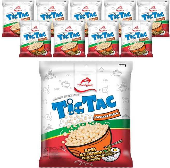 두아끌린찌 틱탁 과자 미고랭 맛, 14g, 10개