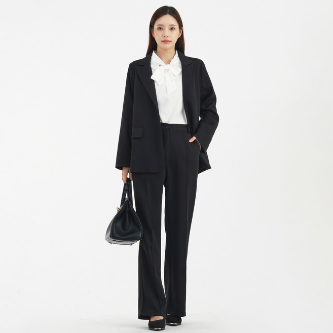 Elsso 職業女性辦公室穿搭西裝兩件式套裝