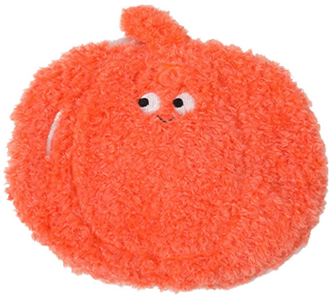 둥둥펫 강아지 장난감 소리나는 납작 야채인형, 호박, 1개