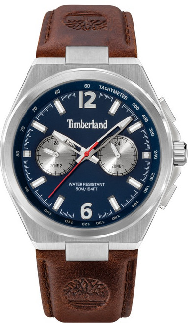 Timberland 男士 JONESBORO 皮革休閒時尚防水夜光手錶 TDWGF0082701