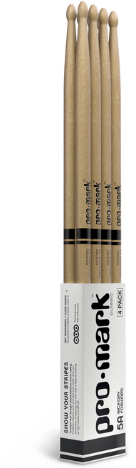 다다리오 프로마크 드럼스틱 5A 4쌍 세트 TX5AW-4P, 1세트, 혼합색상