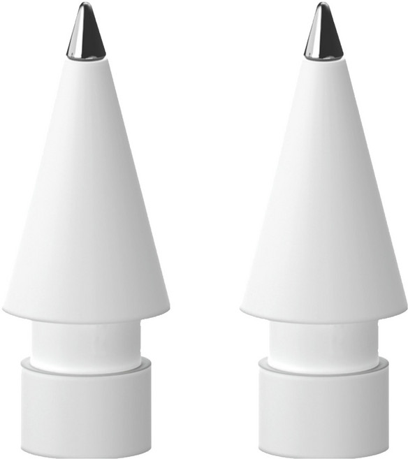 구스페리 애플펜슬 펜촉 반영구 메탈 팁스, 세필화이트, 2개