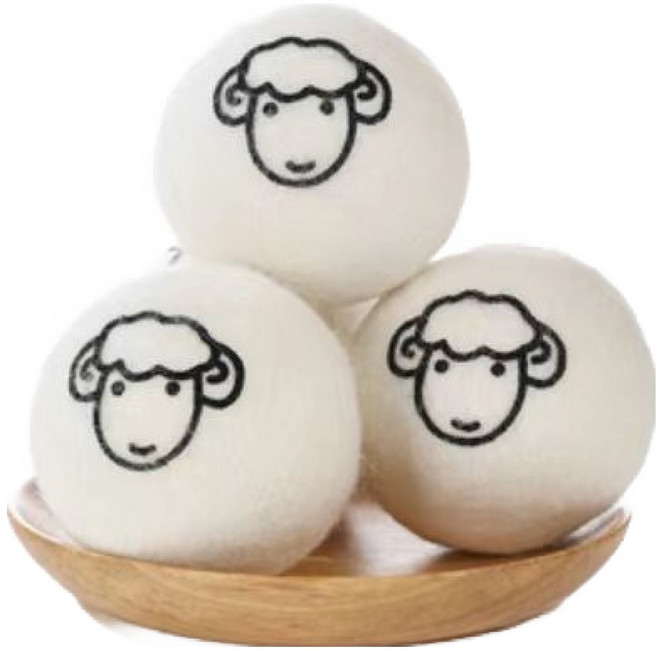 마리조아 섬유 엉킴방지 정전기 제거 건조볼 6p + 보관가방 세트, 혼합색상, 1개