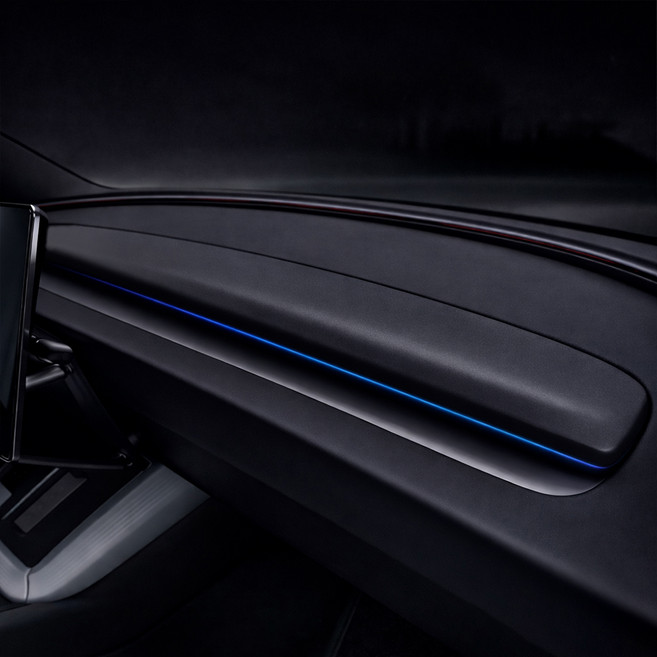 카에버 테슬라호환 센터 계기판 대시보드 트림 패널 커버 상판, 심플블랙, 테슬라 모델3 하이랜드 호환