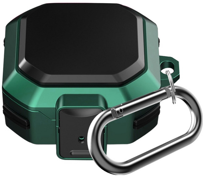 구스페리 범퍼 락 하드 케이스, 갤럭시 버즈4 / 버즈4 프로, 그린, 1개