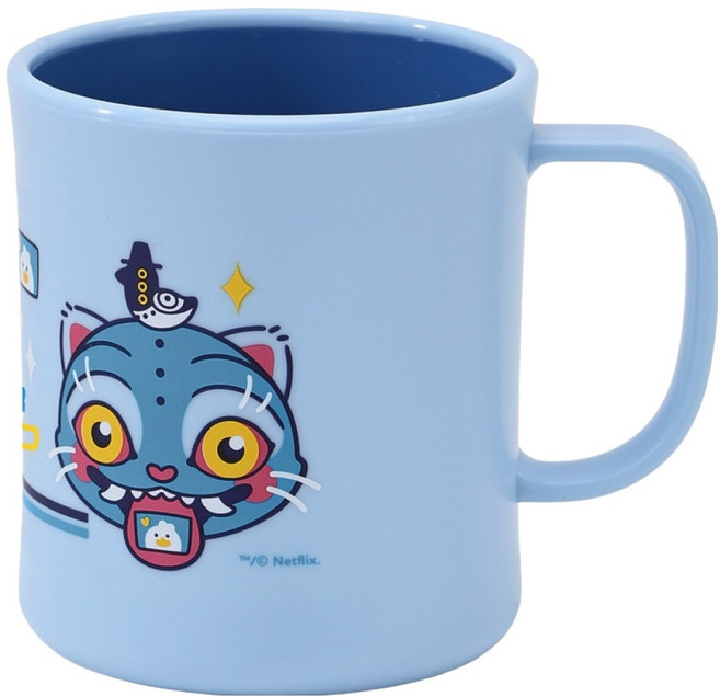 릴팡 케이팝 데몬 헌터스 키요 더블컬러 핸들컵, 혼합색상, 1개