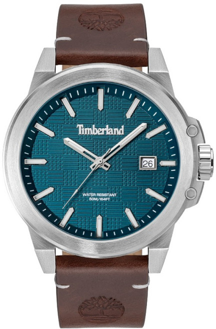 Timberland 男士 MOHEGAN 皮革經典時尚防水夜光腕錶 TDWGBO08300