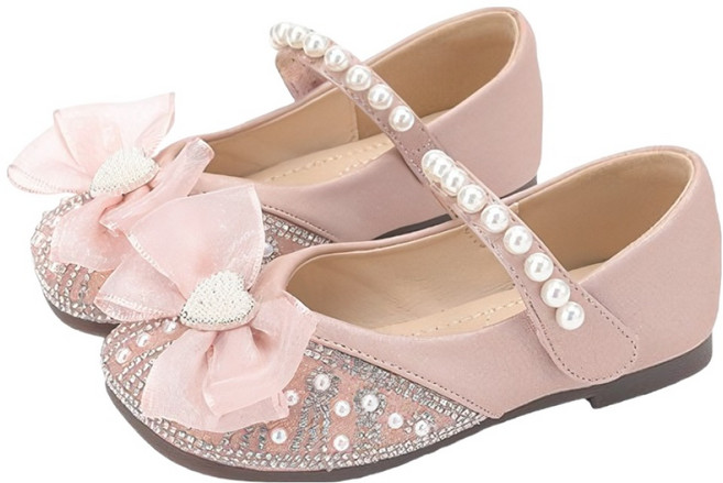 키즈트리 리본 공주 반짝이 단화 구두 XZ-578