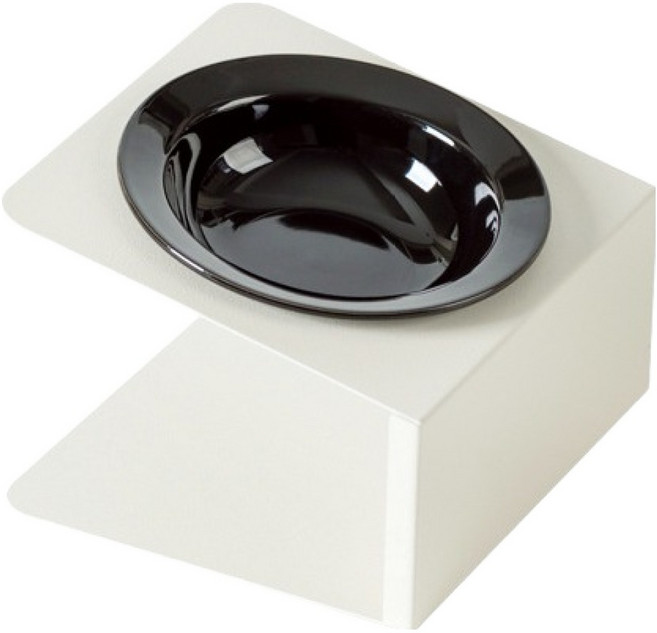 파스텔펫 반려동물 세라믹 경사받침 식기 FREE, 블랙, 1개