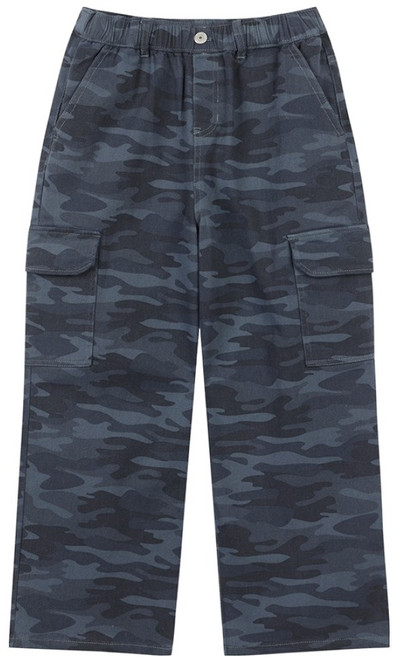 행텐틴즈 코튼 트윌 카모 카고 와이드팬츠