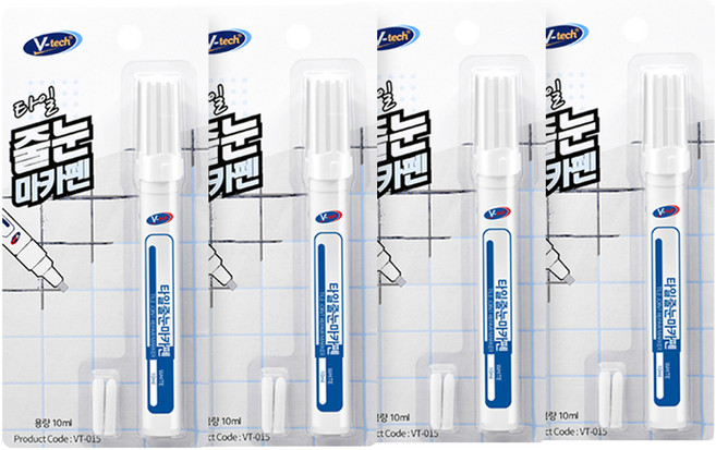 Vtech 타일줄눈 마카펜, 4개