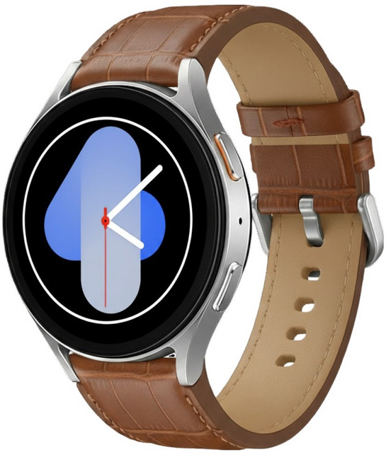 아머릭스(ARMORIX) 고급 가죽 스트랩, 브라운, 1개