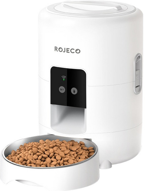로제코 반려동물 와이파이 앱지원 자동급식기, 1개, 화이트, 2L