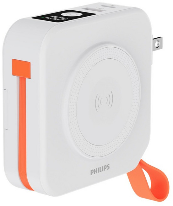 PHILIPS 飛利浦 多合一快充磁吸行動電源, 玩美白, DLP4348CW/96-E