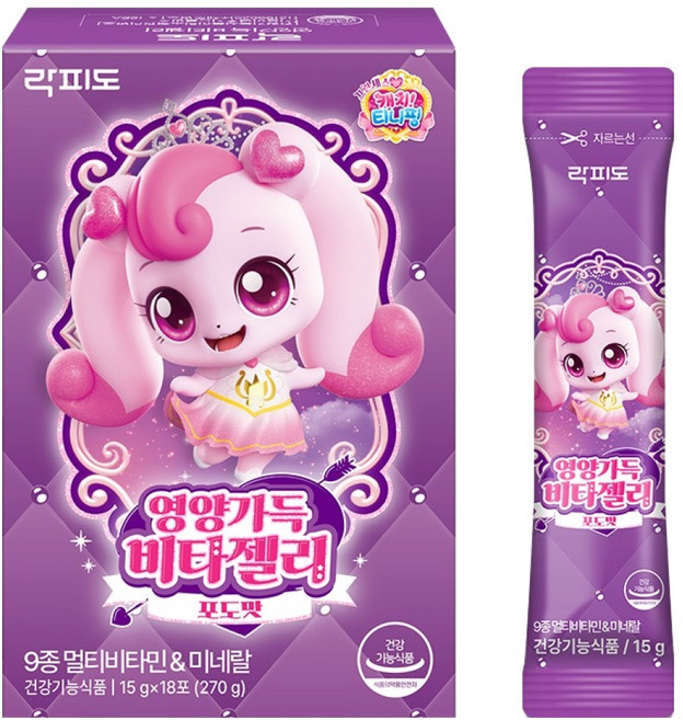 락피도 영양가득 비타젤리 18p, 270g, 1개