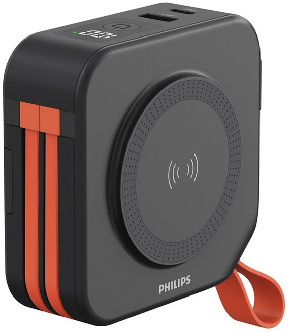 PHILIPS 飛利浦 萬用十合一行動電源 不含萬國轉接頭, 百搭黑, DLP4347CB-E