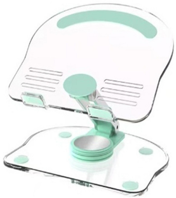 안이네 아크릴 휴대용 접이식 회전 스마트폰 태블릿 거치대, 그린, 1개, YKLPBZC