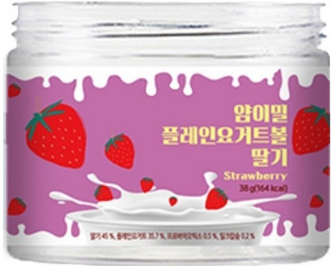 얌이밀 플레인 동결건조 요거트볼, 38g, 1개, 딸기맛