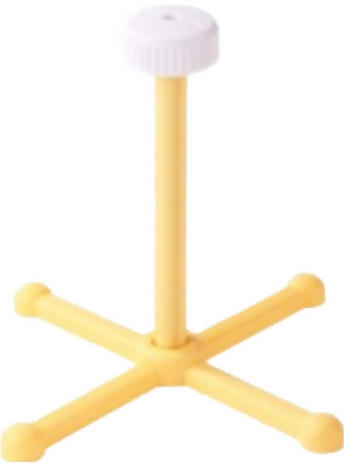 랜보어 앵무새 회전 스탠드 횃대 21.5 x 16 x 19 cm, 옐로우, 1개