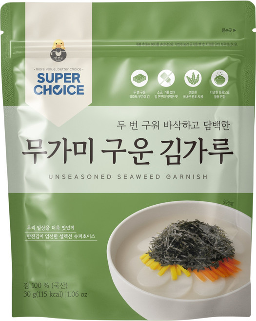 만전김 국내산 슈퍼초이스 무가미 구운 김가루 고명용, 1개, 30g