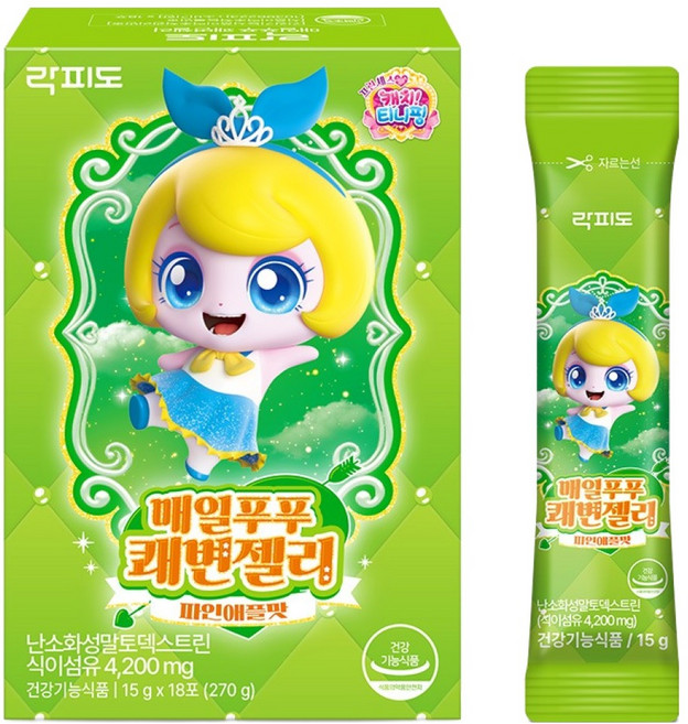 락피도 매일푸푸 쾌변젤리 18p, 270g, 1개