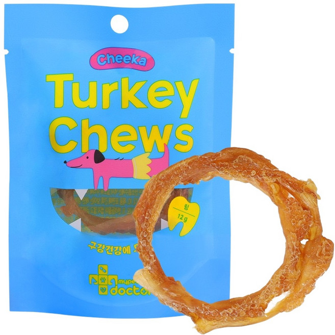 마이펫닥터 강아지 치카 터키츄 링 간식, 1개, 12g, 칠면조