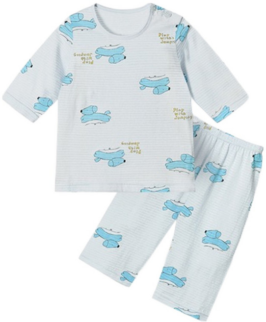 유니프랜드 강아지 7부 내의 상하의 세트